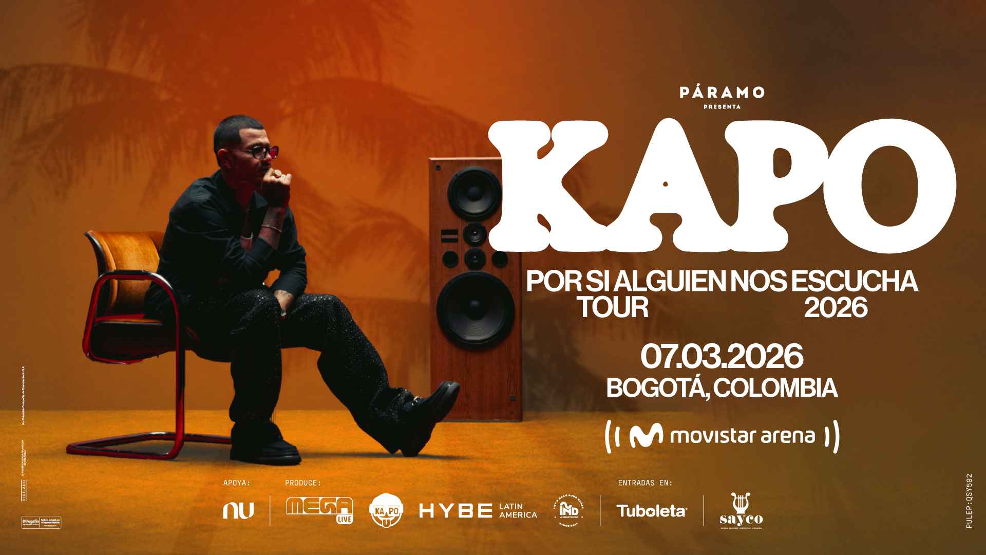 Kapo en Bogotá | Por si alguien nos escucha Tour 2026