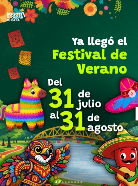 Afiche del Festival de Verano 2026. Foto: Cortesía IDRD.