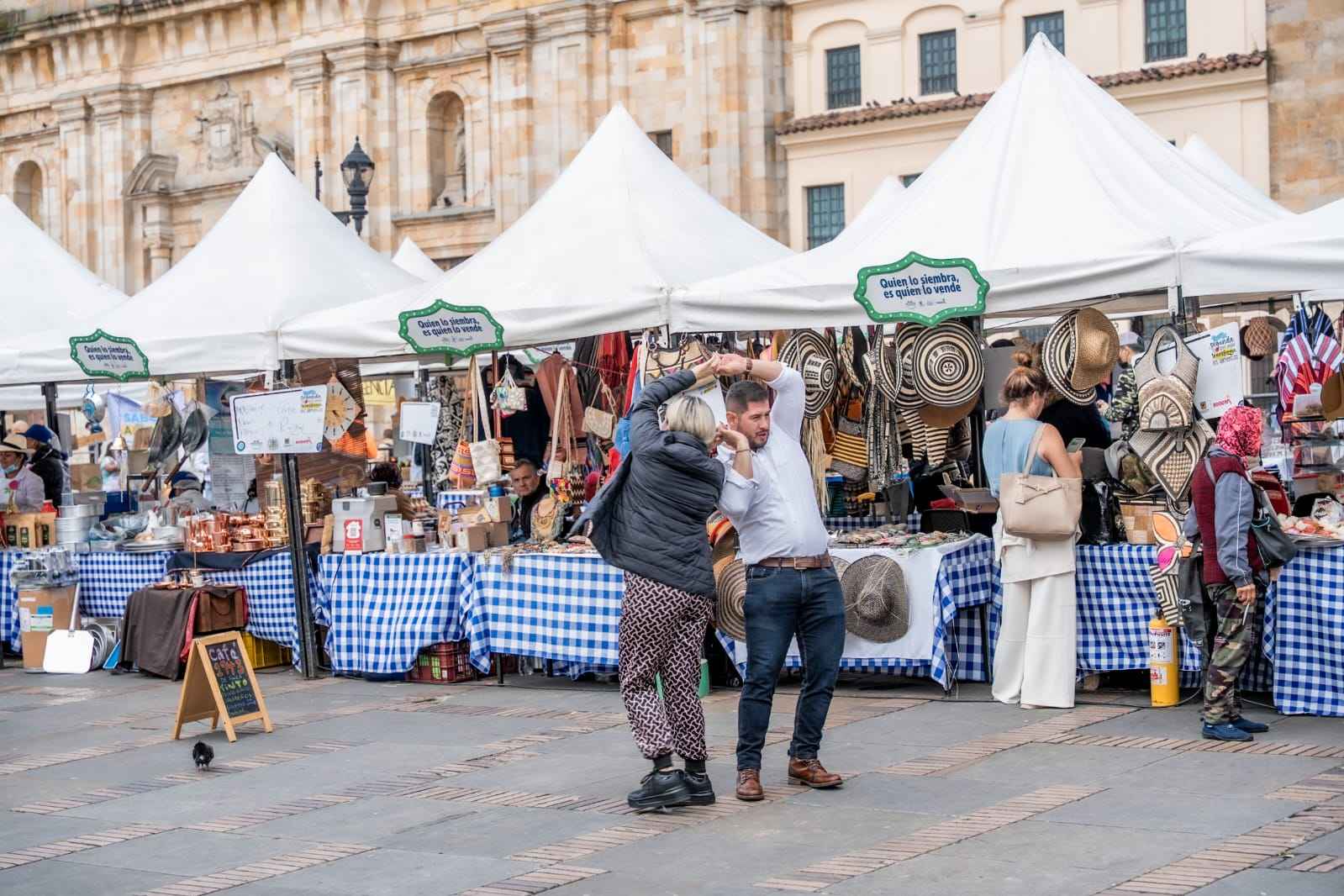 La Plaza de Bolívar es un epicentro natural para eventos populares en Bogotá. Foto: Cortesía de la Secretaría de Desarrollo Económico.