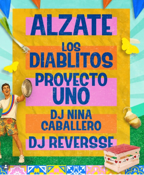 El cartel de artistas incluye géneros como el popular, el vallenato y el merengue. Foto: Cortesía de Andres Carne de Res Chia.