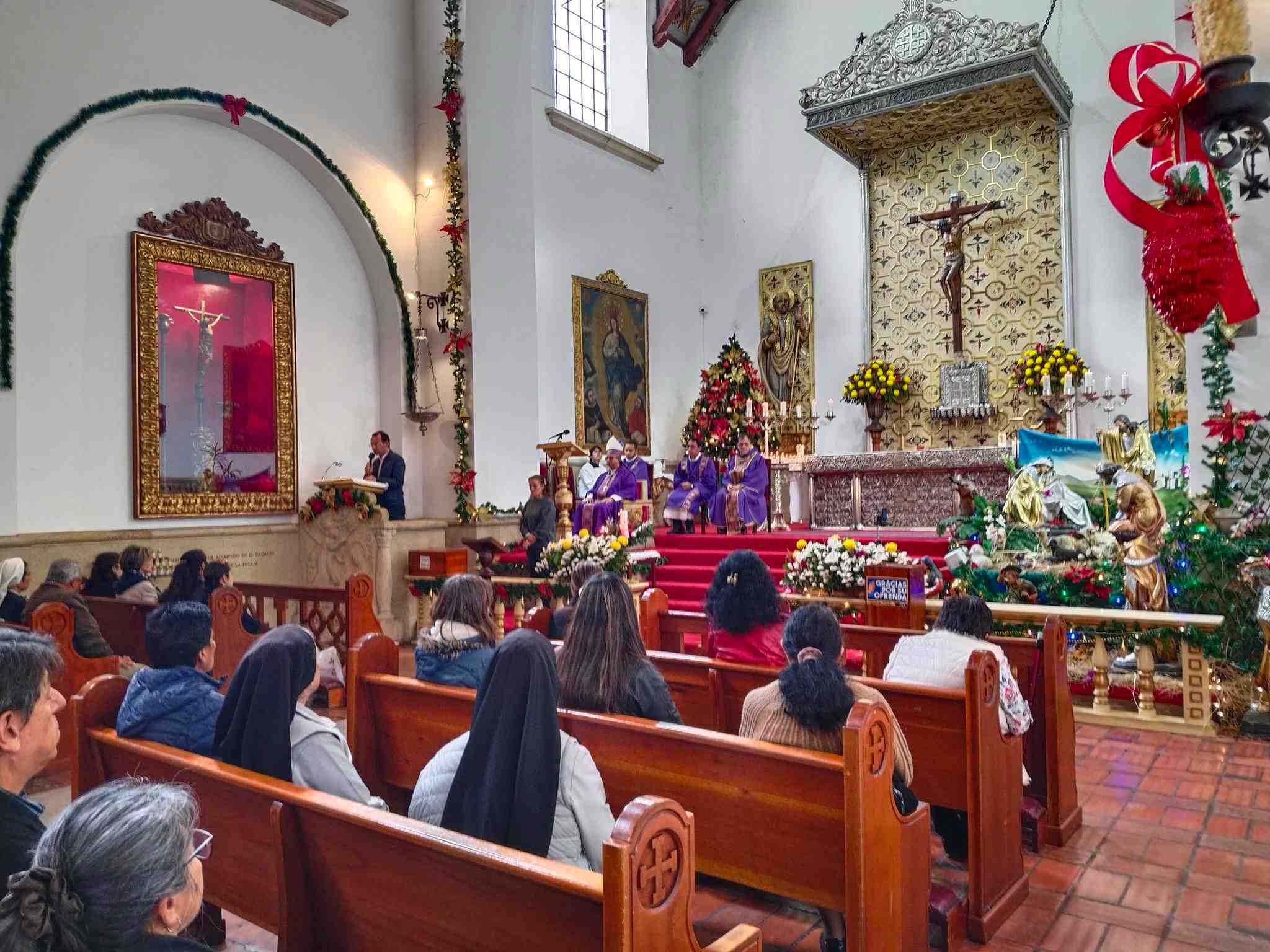 La Semana Santa se siente con profundo fervor en las iglesias de barrio. Foto: Cortesía, Iglesia de La Veracruz.