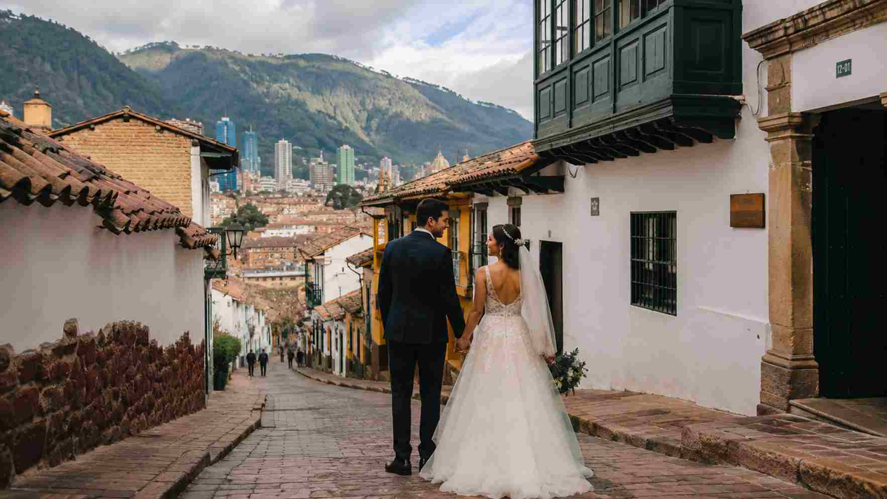Recorrido de novios por las calles históricas y coloniales de la ciudad. Foto: IDT