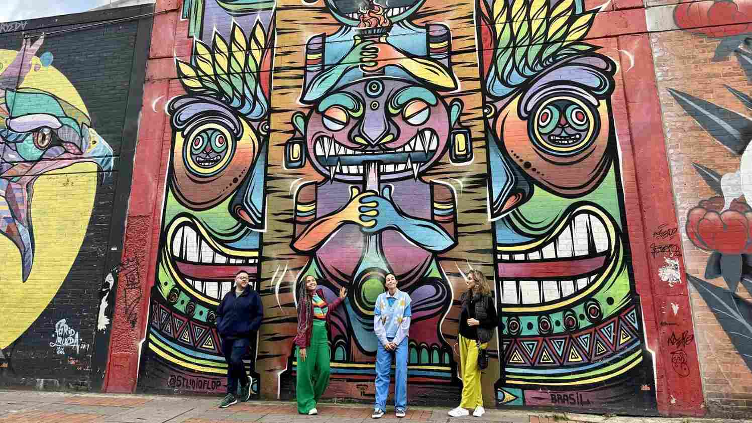 El arte urbano transforma los muros de la capital en galerías a cielo abierto. / Cortesía: IDT 