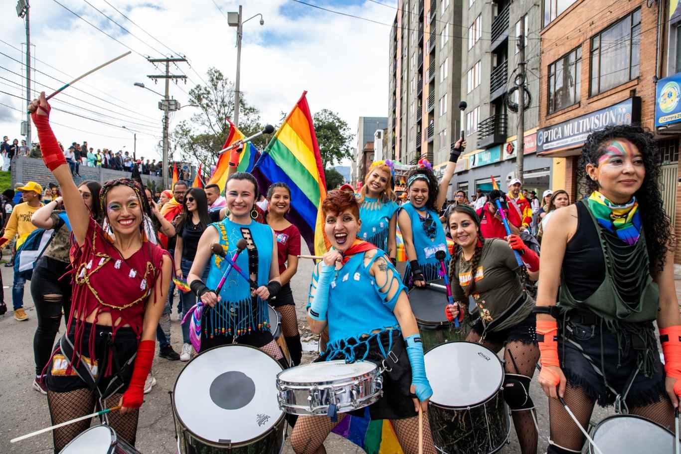 En Bogotá en junio hay tres marchas LGBTIQ+. Foto: Juan Amarú Rodríguez - IDT.