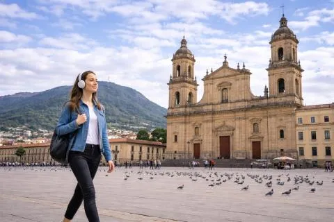 Bogotá es accesible, se oye y se recorre. La app Visit Bogotá estrena audioguia con el recorrido por las iglesias del centro en Semana Santa
