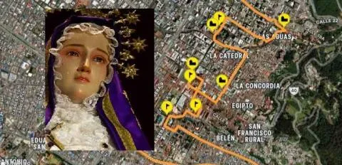 Peregrinemos juntos esta Semana Santa en Bogotá, un viaje espiritual por las rutas de iglesias junto a la Virgen de los Dolores