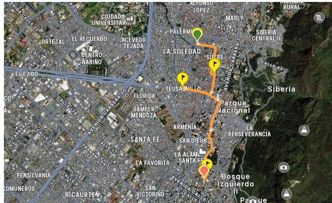Mapa del recorrido