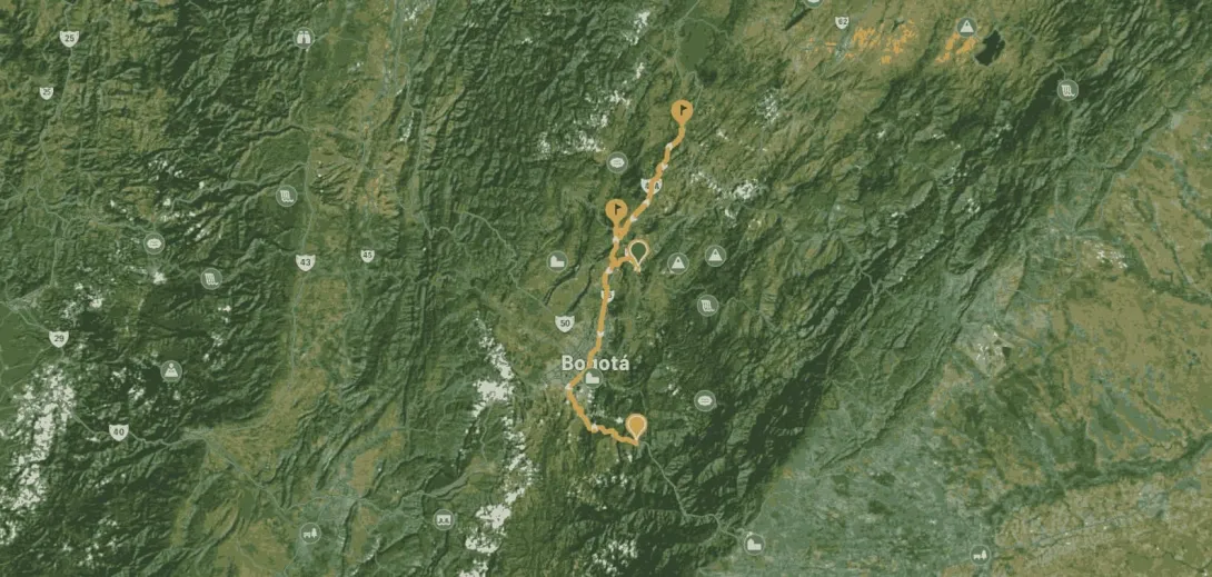 Mapa del recorrido
