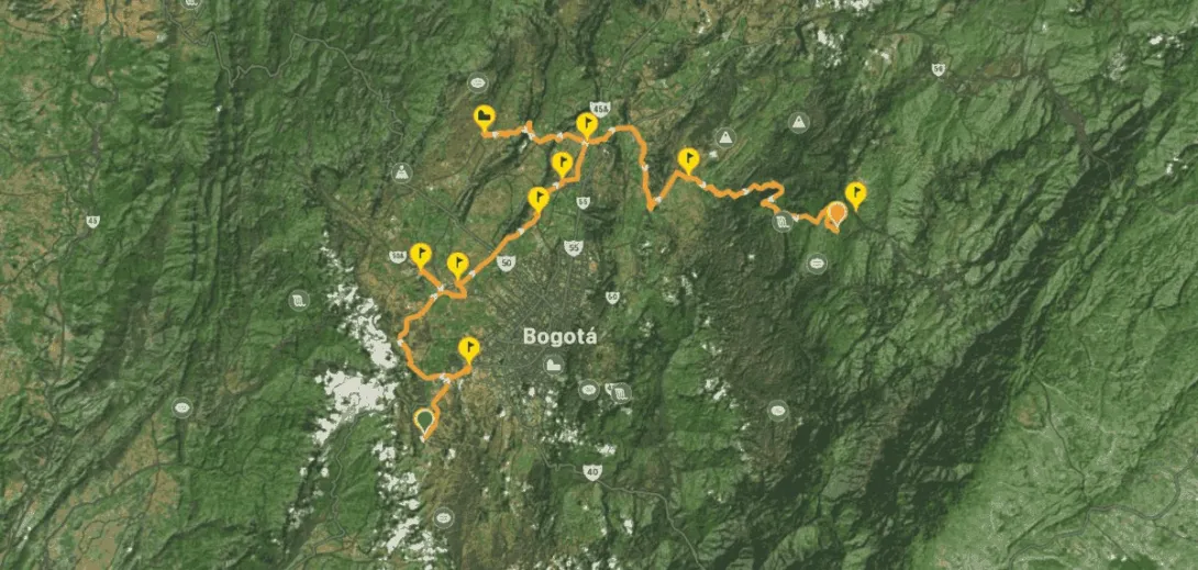 Mapa del recorrido